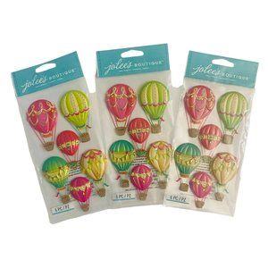 Jolees Boutique Dimensional Stickers Hot Air Balloons 5051038 3 Packs